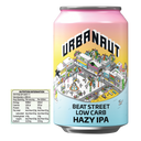 1 x 330ml can of Beat Street Low Carb Hazy IPA craft beer from Urbanaut Brewery.