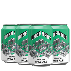 6 x 330ml cans of Brixton Pale Ale craft beer from Urbanaut Brewery