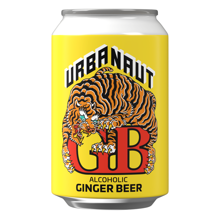 1 x 330ml can of Urbanaut Alcoholic Ginger Beer.