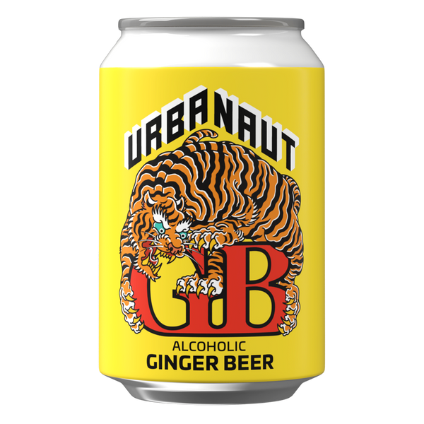 1 x 330ml can of Urbanaut Alcoholic Ginger Beer.