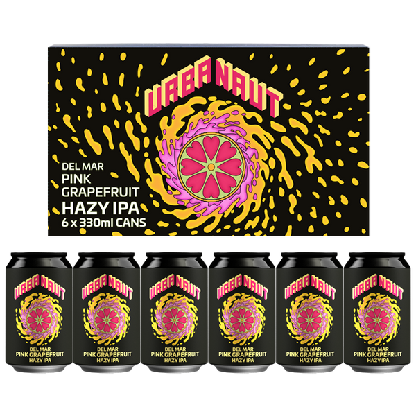 Del Mar Pink Grapefruit Hazy IPA - 6 x 330ml Cans
