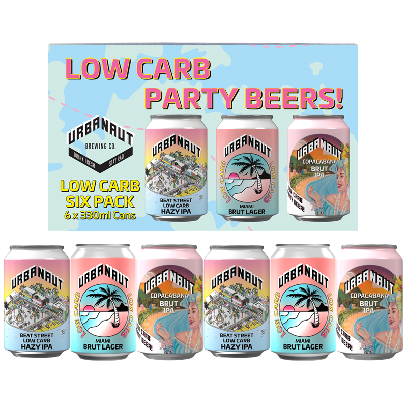LOW CARB Mixed Six Pack - 6 x 330ml Cans